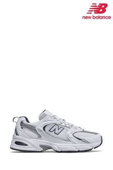 New Balance White/Silver 530 Trainers (A91306) | £95