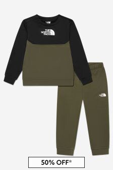 The North Face Kids Surgent Logo Tracksuit in Khaki