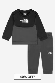 The North Face Baby Unisex Surgent Logo Tracksuit in Grey