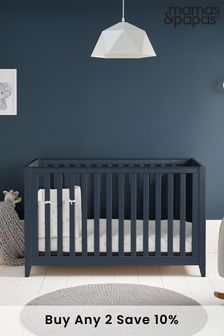 Mamas & Papas Melfi 2 Piece Furniture Set Midnight Blue Cot Bed (A91622) | £879