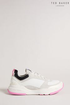 Ted Baker Tabbiy White Magnolia Flower Chunky Trainers (A92237) | £110