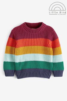 Little Bird by Jools Oliver Rainbow Younger Stripe Jumper (A92974) | £20 - £24