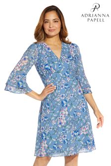 Adrianna Papell Floral Printed Bias Dress