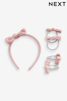 Pink Velour Hair Set (A94442) | £10