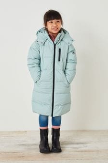 Blue Shower Resistant Padded Rubber Effect Coat (3-16yrs) (A94819) | £48 - £58