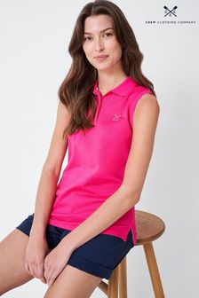 Crew Clothing Company Pink Classic Cotton Polo Shirt