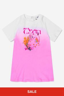 MSGM Baby Girls Cotton Jersey Dress in Pink