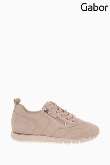 Gabor Womens Pink Wednesday Suede Casual Trainers