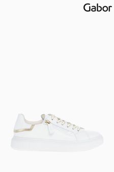 Gabor San Diego White Leather Trainers
