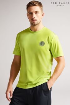 Ted Baker Roding Lime Green Short Sleeve Active Quick Dry T-Shirt
