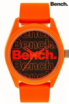 Bench Orange Silicone Strap Watch
