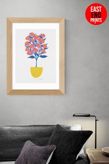 East End Prints Pink Potted Peonies by Leanne Simpson