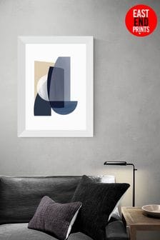 East End Prints Blue Abstract IV Print by Anna Mainz