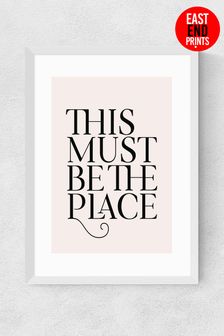 East End Prints Pink Must Be The Place Print by Flower Love Child