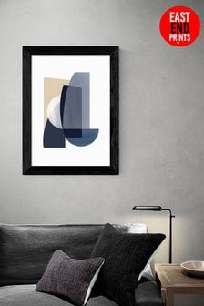 East End Prints Blue Abstract IV Print by Anna Mainz