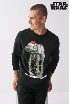 Black Christmas Star Wars ATAT Sweatshirt Jumper (A96454) | £35