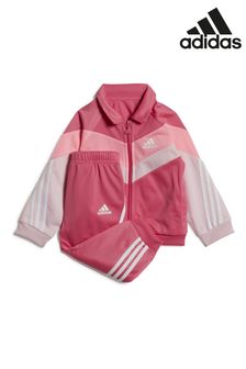 adidas Pink Future Icons Shiny Tracksuit (A96953) | £28