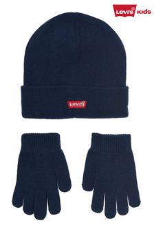 Levi's® Batwing Logo Beanie And Gloves Set (A96993) | £26