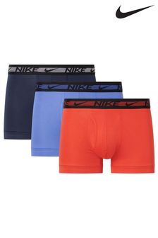 Nike Red Dri-Fit Ultra Stretch Micro Trunks 3 Packs