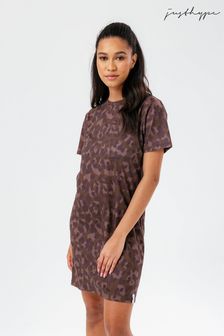 Hype. Brown Choc Cat T-Shirt Dress (A97474) | £35