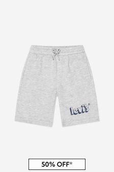 Levis Kidswear Baby Boys Cotton Graphic Jogger Shorts in Grey
