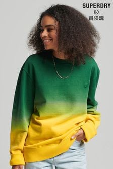 Superdry Green Dip Dye 2.0 Sweatshirt