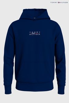 Tommy Hilfiger Blue Big And Tall Logo Hoodie