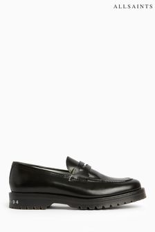 AllSaints Black Tray Loafers