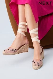 Pink Wedge Sandals for Women | Next Official Site