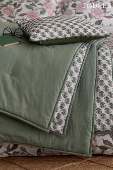 Joules Khaki Indienne Blockprint Cushion