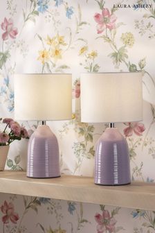 Set of 2 Lavender Penny Table Lamp Set