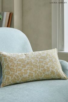 Ochre Yellow Lady Fern 100% Cotton Cushion