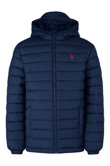 U.S. Polo Assn. USPA Hooded Quilted Coat (AH7134) | £60 - £78