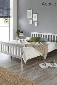 Aspire Furniture Grey Atlantic Wooden Bed