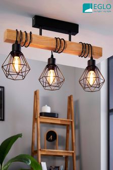 Eglo Black Townshend 5 Caged Ceiling Light (AM8091) | £82