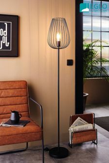 Eglo Black Newtown Caged Floor Lamp (AM9948) | £87
