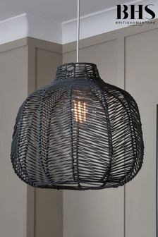 BHS Grey Leo Rattan Easyfit Shade