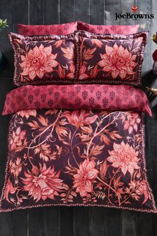 Joe Browns Reversible Boho Floral 200TC Cotton Sateen Duvet Cover and Pillowcase Set