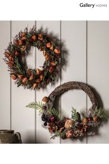 Gallery Home Orange Half Flower Wreath