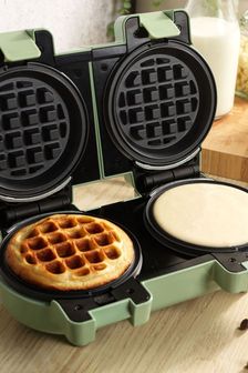 Giles & Posner Green Double Waffle Maker