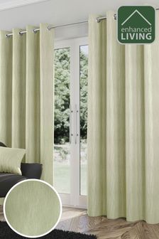 Enhanced Living Green Thermal Room Darkening Goodwood Readymade Curtains