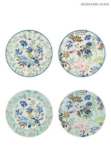 Designers Guild Porcelaine De Chine Side Plates Set Of 4