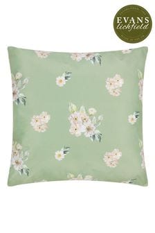 Evans Lichfield Green Canina Country Floral Outdoor Cushion