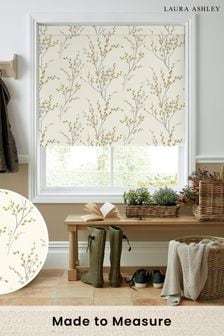 Ochre Yellow Pussy Willow Made to Measure Roller Blind