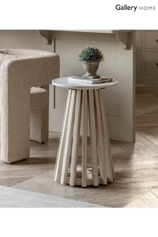 Gallery Home Natural Oujda Marble Side Table