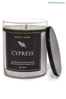 Bath & Body Works Cypress Signature Single Wick Candle 8 oz / 227 g