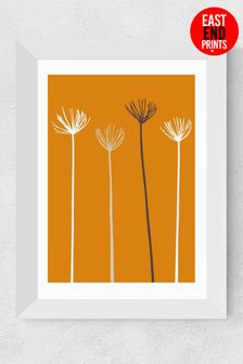 East End Prints White Allium Framed Art Print