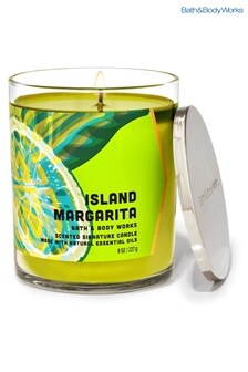 Bath & Body Works Island Margarita Signature Single Wick Candle 8 oz / 227 g