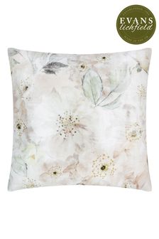 Evans Lichfield Off White Canina Floral Outdoor Cushion