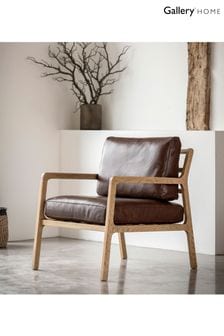 Gallery Home Brown Codie Leather Armchair